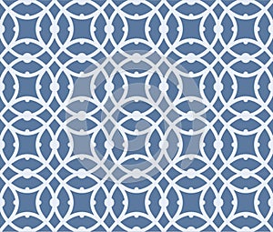 Japanese Overlap Curl Net Vector Seamless Pattern