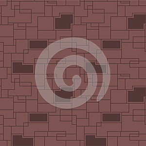 Japanese Overlap Rectangle Net Vector Seamless Pattern