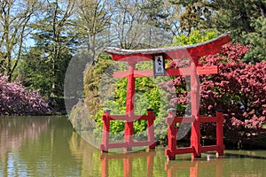 Japanese pagoda at Brooklyn Botanic Garden