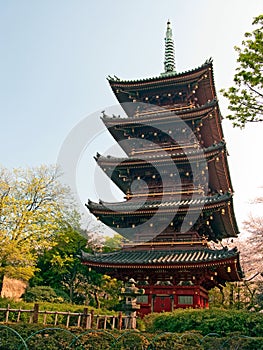 Japanese pagoda in Tokyo