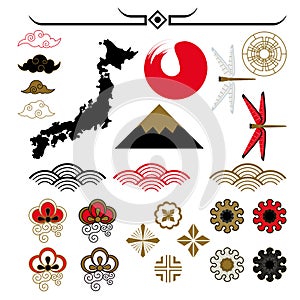Japanese pattern elements