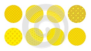 Japanese pattern mark set yellow