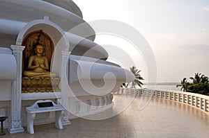 Japanese Peace Pagoda at Rumassala, Galle, Sri