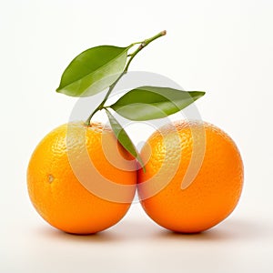 Japanese Photography Inspires Two Orange On White Background