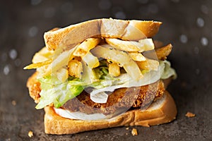 Japanese pork cutlet sandwich katsu sando