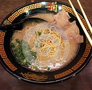 Japanese ramen noodle soup