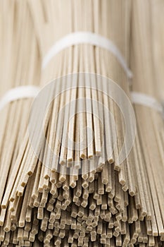 Japanese raw soba noodles bundles