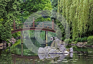 Japanese red bridge - taiko bashi