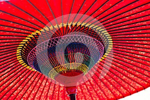 Japanese red paper umbrella