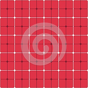 Japanese Red Plaid Vector Seamless Pattern