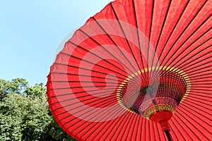 Japanese red umbrella