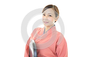 A Japanese restaurant waitress