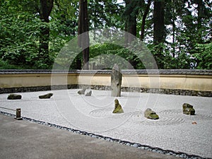 Japanese rocks garden