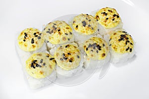 Japanese roll Kin on a white background photo