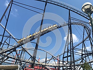 Japanese rollercoaster at FujiQ in Japan