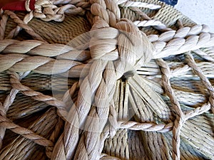 Japanese rope, tied and knotted