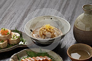 Japanese sake, Japanese delicacies, gastronomy