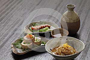 Japanese sake, Japanese delicacies, gastronomy
