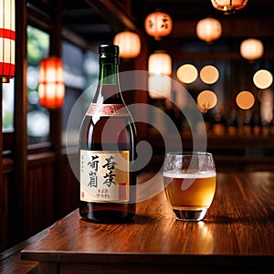 Japanese Sake, traditional Japanese Asian rice wine liquor liquer alcohol beverage