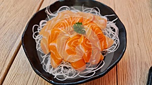 Japanese Salmon Sasimi
