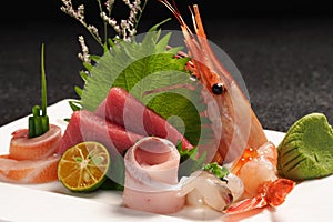 Japanese sashimi platter