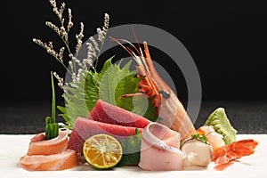 Japanese sashimi platter