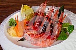 Japanese sashimi Prawn