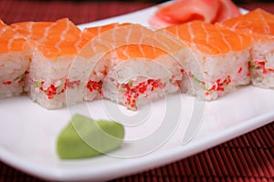 Japanese seafood sushi