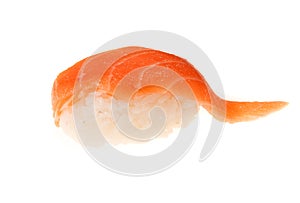 Japanese seafood sushi, on white background