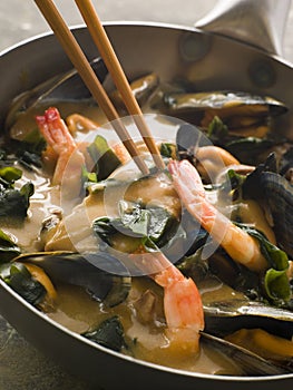 Japanese Seafood and Wakame Seaweed Curry