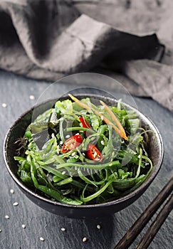 Japanese seaweed salad photo