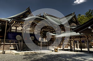 Japanese shinto shrine Ise jingu, Ise, Japan photo