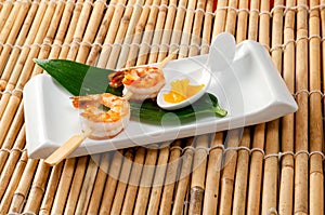 Japanese skewered Jumbo Shrimp