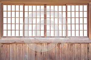 Japanese sliding paper door