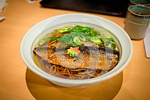 Japanese soba noodle