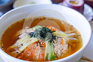 Japanese soup rice bowl