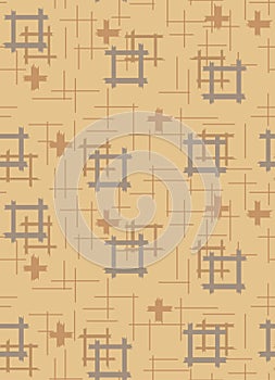 Japanese Square Cross Seamless Pattern