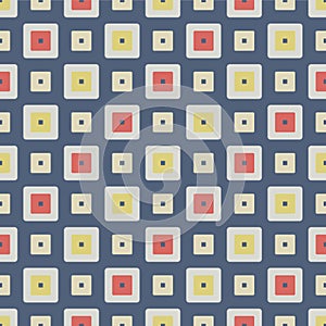 Japanese Square Motif Vector Seamless Pattern