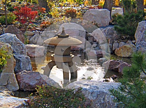 Japanese statue Gardens in early fall