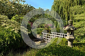 Japanese stone lantern in london regent's park