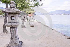 Japanese stone lanterns