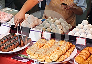 Japanese street food stand