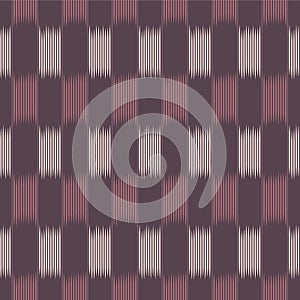 Japanese Stroke Stripe Plaid Vector Seamless Pattern