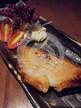 Japanese style grilled cod