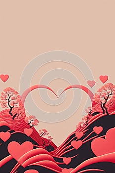 japanese style illustration with love and friendship theme, sanvalentin's day