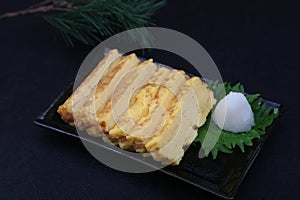 Japanese-style rolled omelette