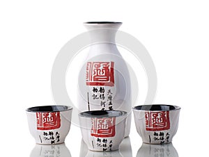 Japanese style Sake set for three person