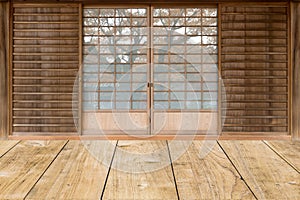 Japanese style sliding door