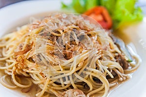 Japanese style spaghetti