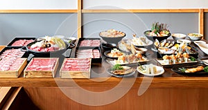 Japanese Sukiyaki and food